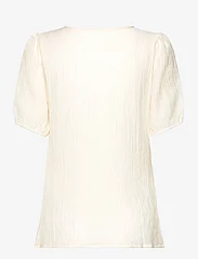Coster Copenhagen - Blouse with ruching - short-sleeved blouses - creme - 1