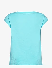 Coster Copenhagen - T-shirt with Coster print - Cap sle - t-shirts - aqua blue - 1