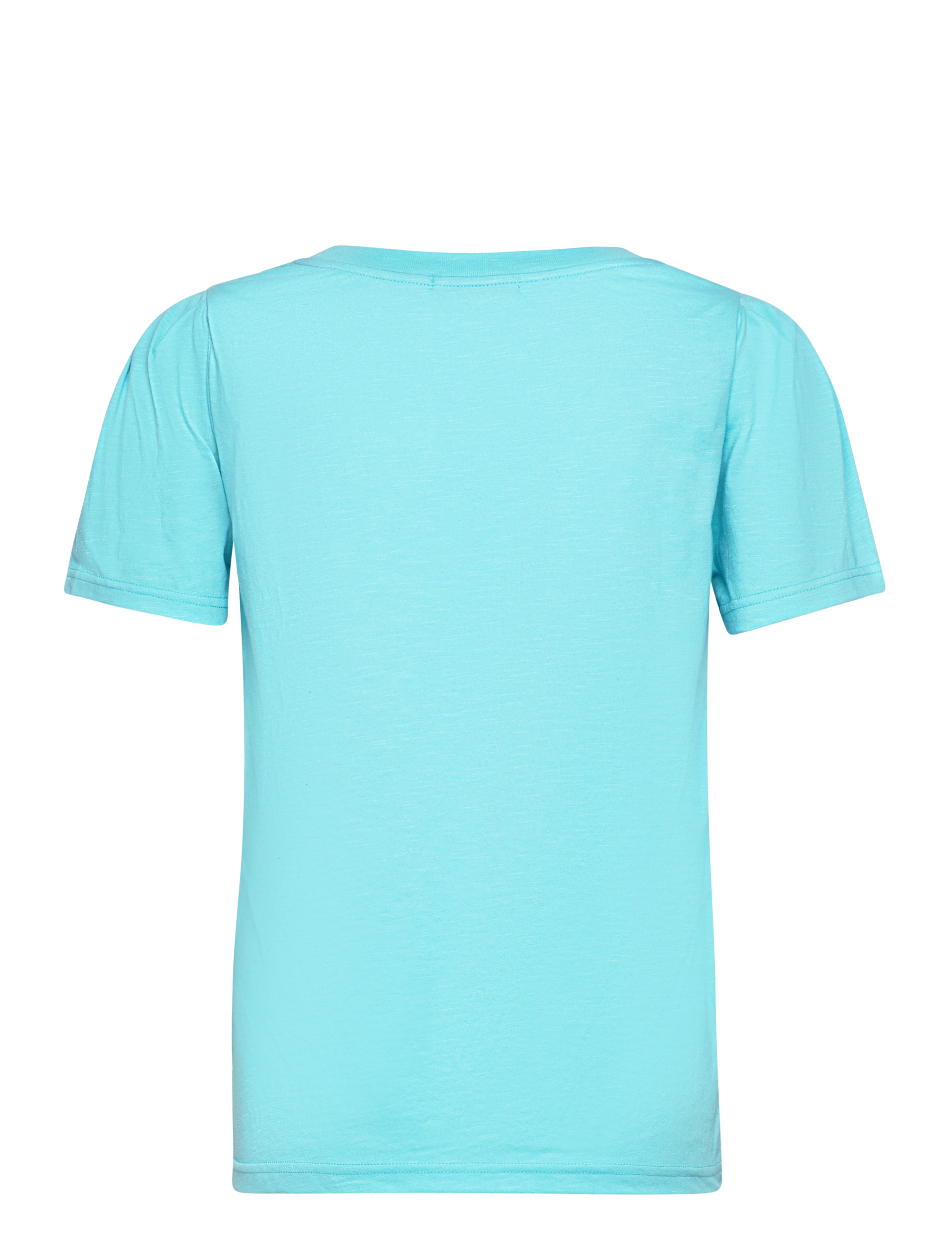 Coster Copenhagen - T-shirt with pleats - laveste priser - aqua blue - 1