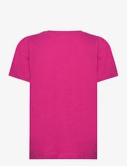 Coster Copenhagen - T-shirt with pleats - t-skjorter - berry - 1