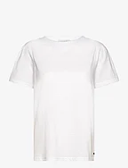T-shirt with pleats - WHITE