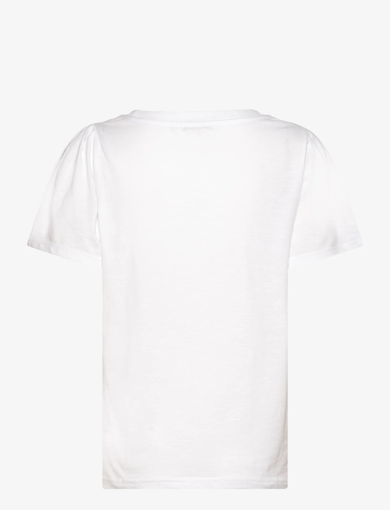 Coster Copenhagen - T-shirt with pleats - mažiausios kainos - white - 1