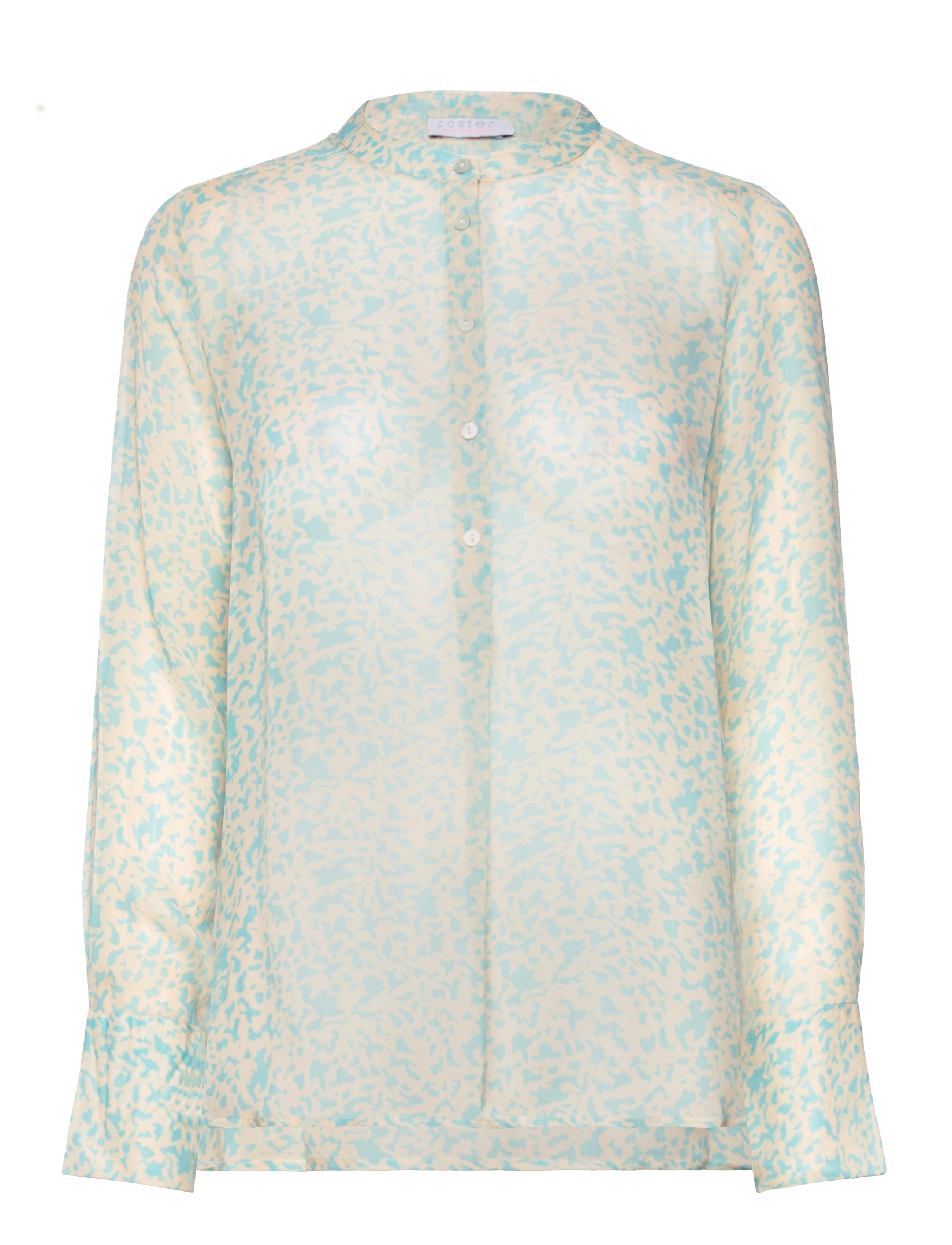 COSTER COPENHAGEN Shirt In Leo Splash Print Blau - 36 - Damen