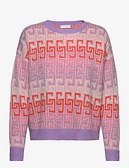 Coster Copenhagen - Knit jaquard with CC color stripe - neulepuserot - colorful cc logo - 0