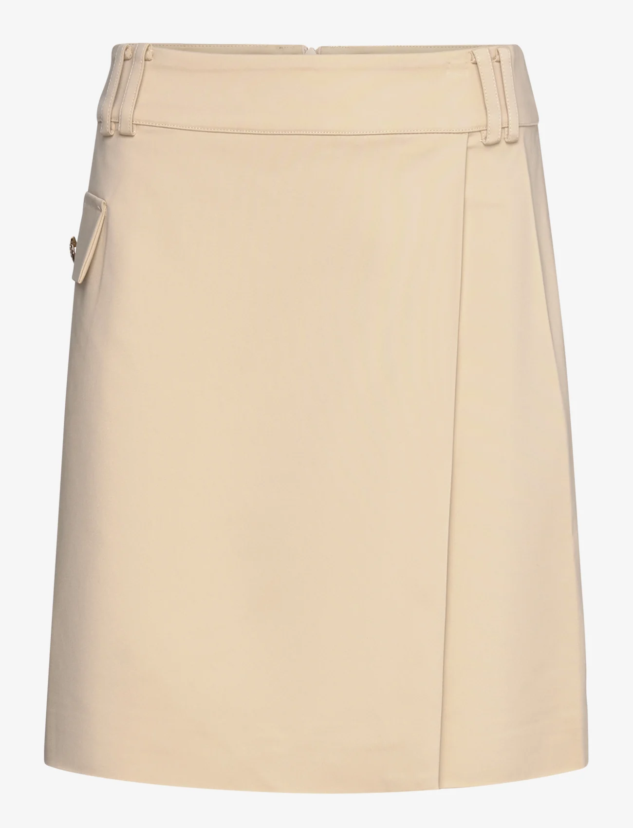 Coster Copenhagen - Short skirt with utility details - party wear at outlet prices - creme - 0