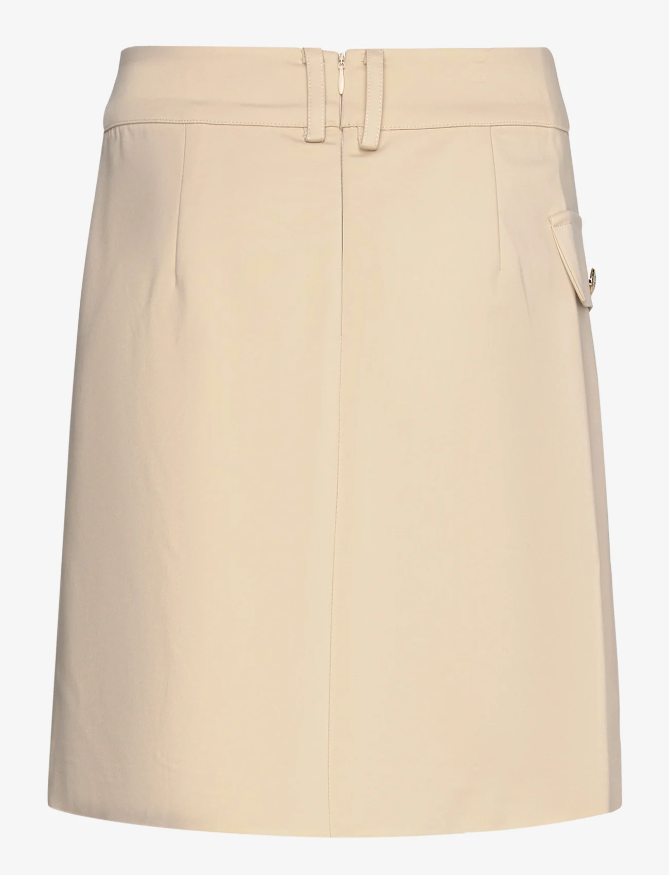 Coster Copenhagen - Short skirt with utility details - party wear at outlet prices - creme - 1