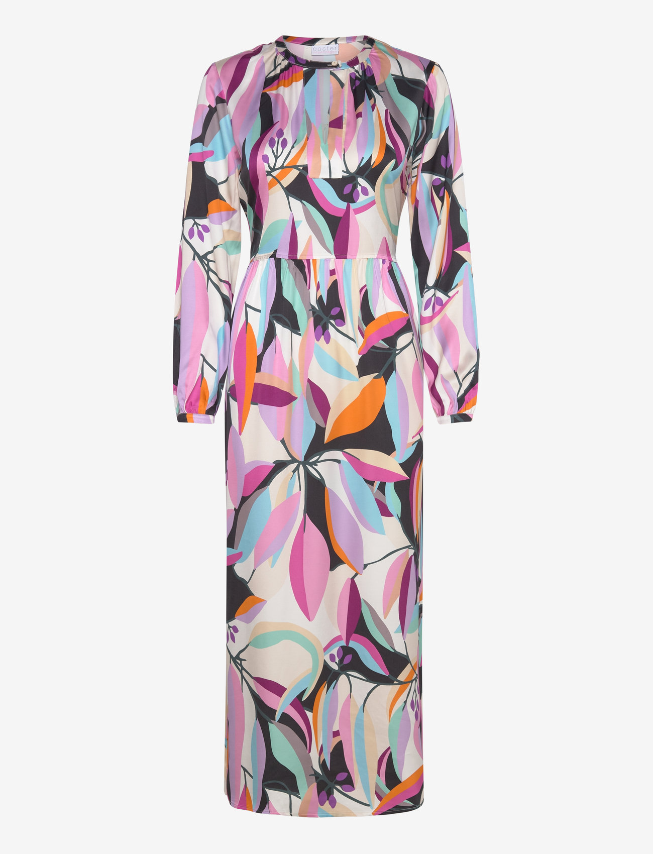 Coster Copenhagen - Dress in multi leaf print - abendkleider - multi leaf print - 0