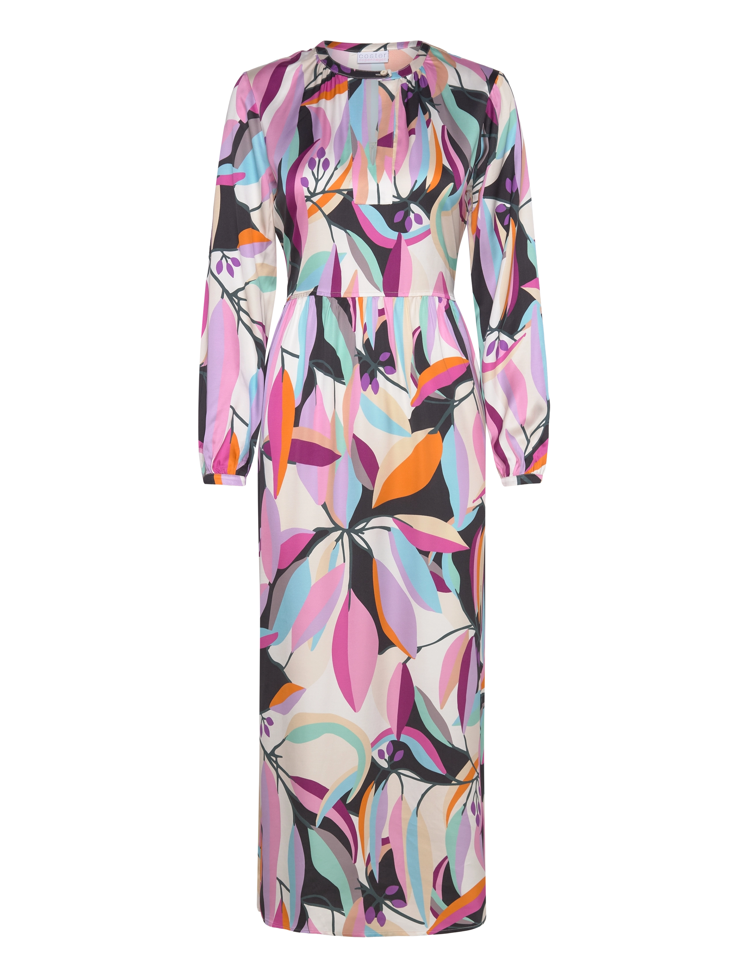 Coster Copenhagen - Dress in multi leaf print - multi leaf print - 0