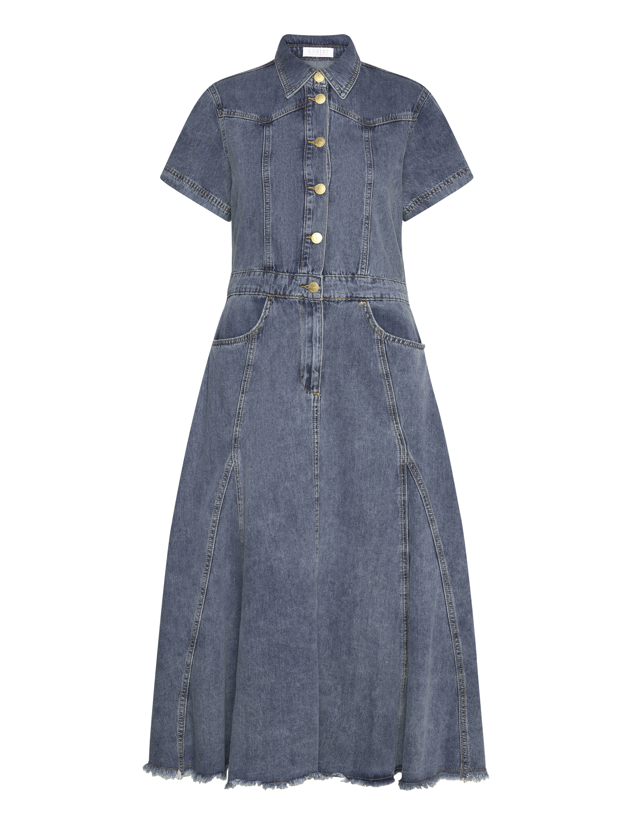 Coster Copenhagen Denim dress - Kleidid - DENIM BLUE / blue