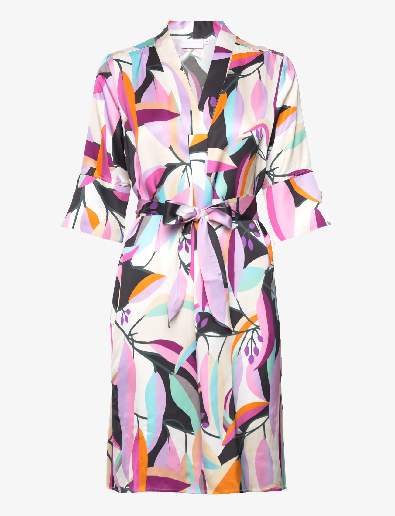 Coster Copenhagen - Tunika dress in multi leaf print - tunikos - multi leaf print - 0