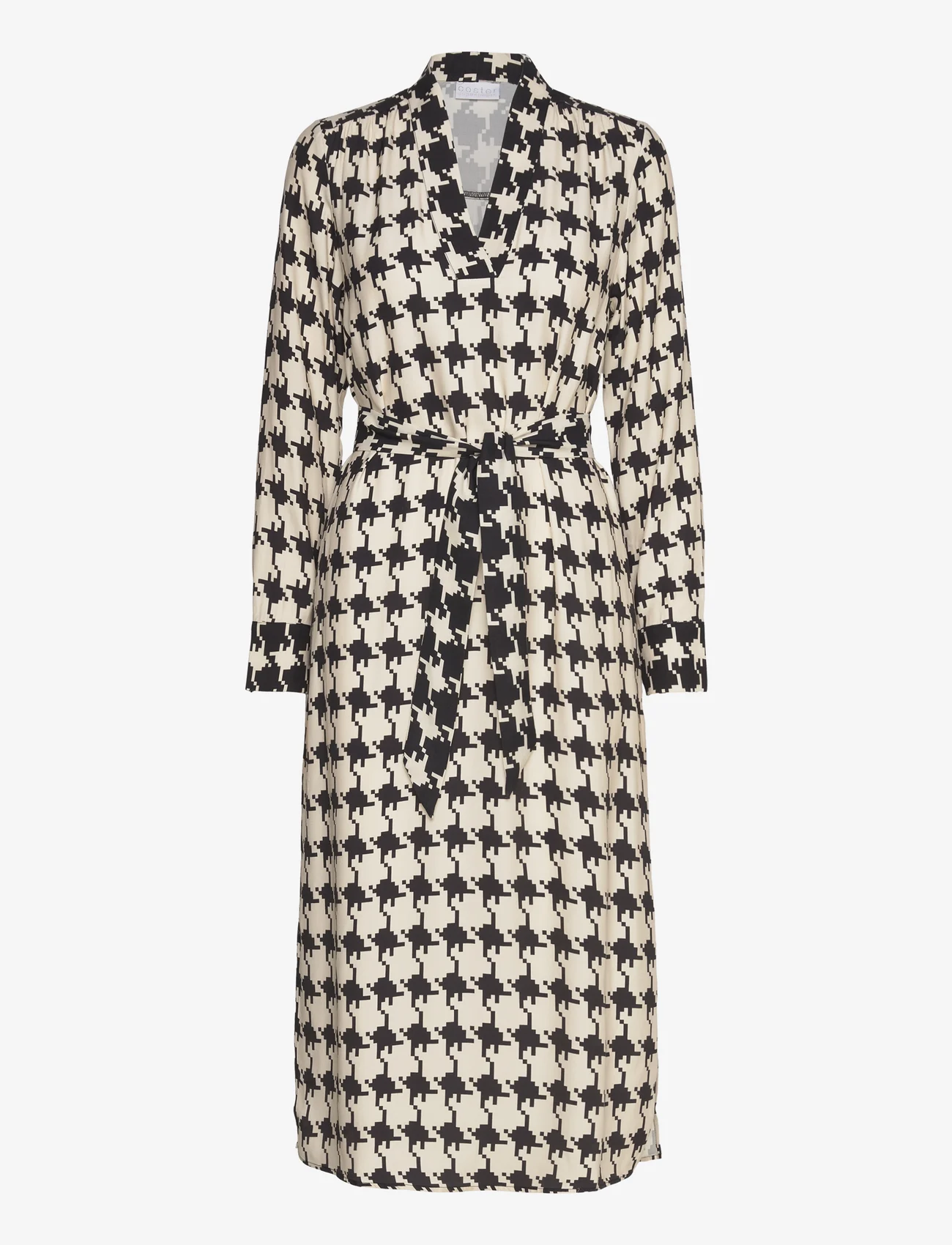 Coster Copenhagen - Long dress in houndstooth print - midi dresses - houndstooth mix print - 0