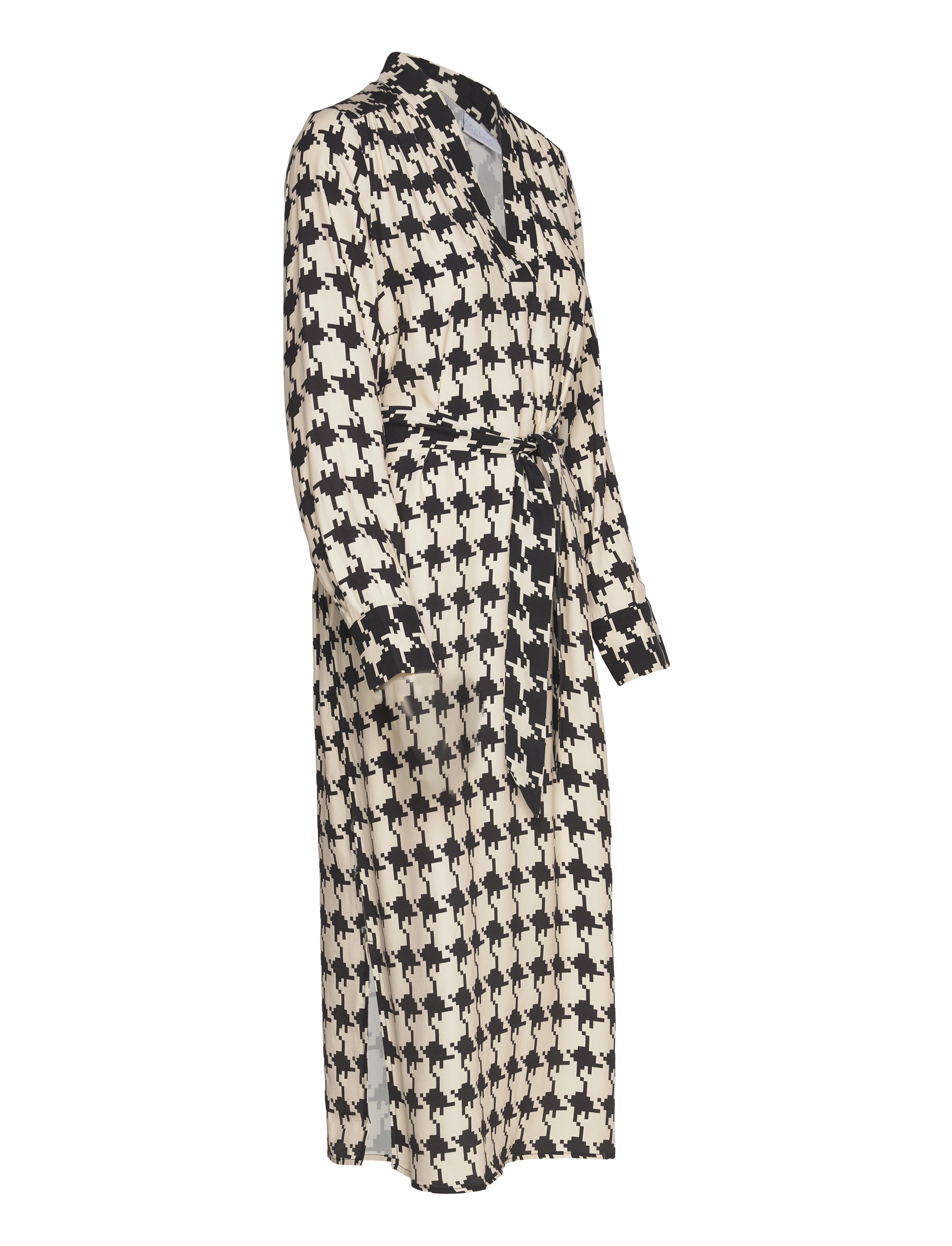 Coster Copenhagen - Long dress in houndstooth print - midikleider - houndstooth mix print - 4