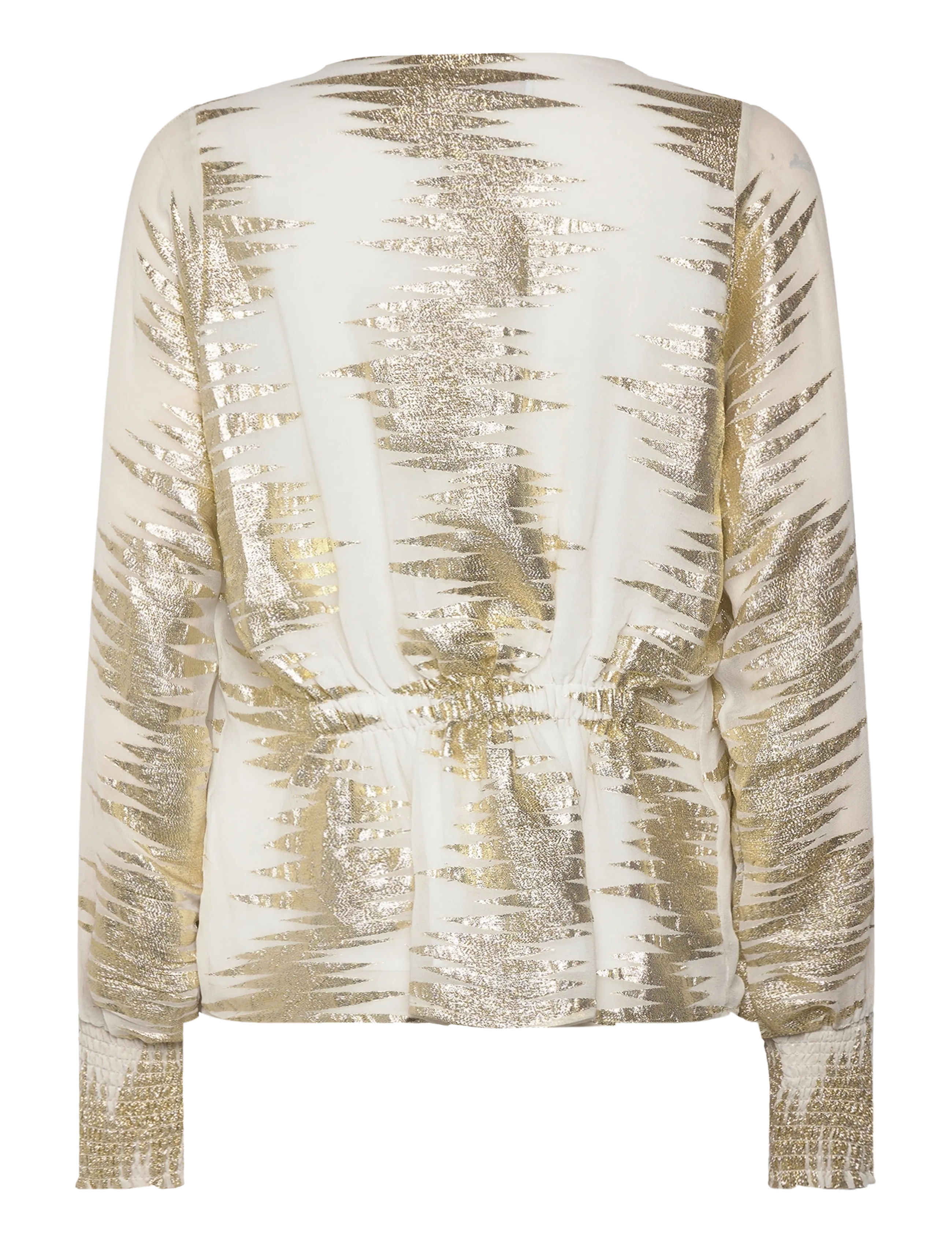 Coster Copenhagen - Shirt with lurex pattern - pikkade varrukatega pluusid - lurex zig zag - 1