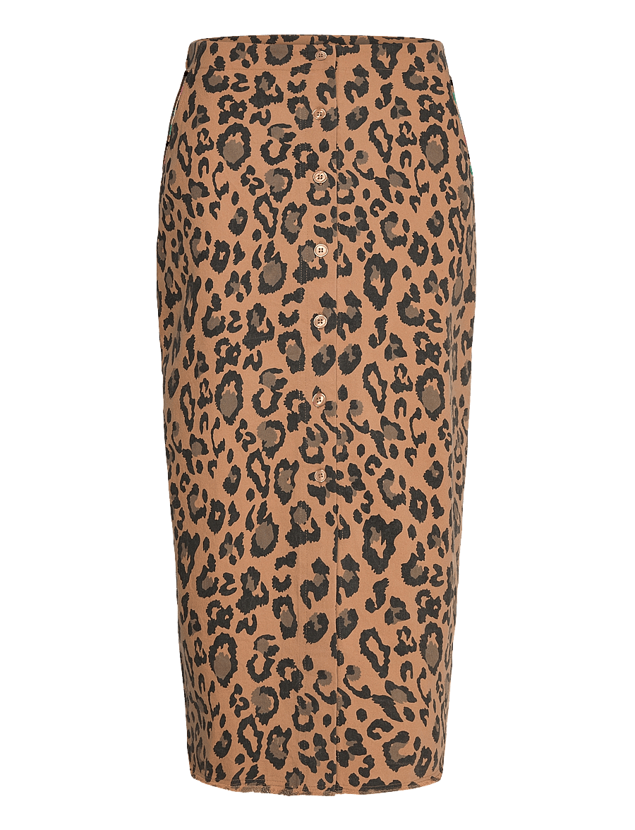 Coster Copenhagen - Skirt in blurry leo print - midi-röcke - blurry leo print - 1
