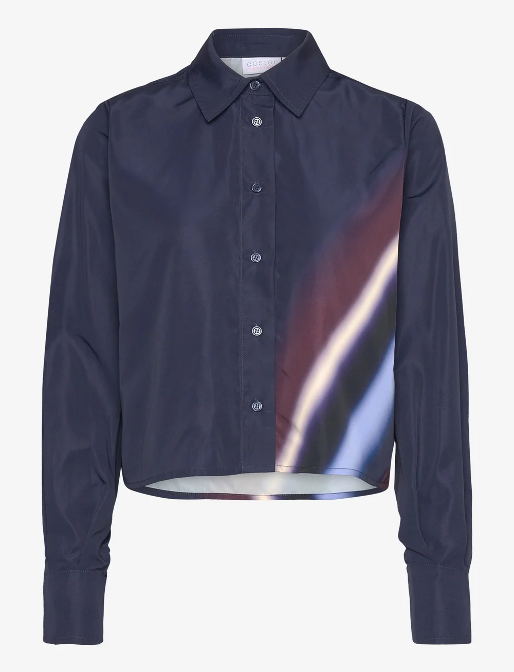 Coster Copenhagen - Boxy shirt with ray print - langærmede skjorter - ray print - 0