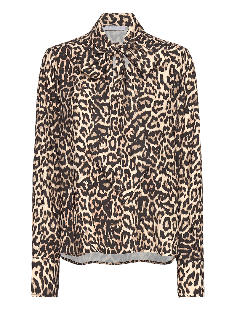 Coster Copenhagen - Shirt in leo print - pitkähihaiset puserot - leo print - 0