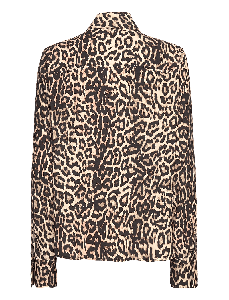 Coster Copenhagen - Shirt in leo print - pitkähihaiset puserot - leo print - 1