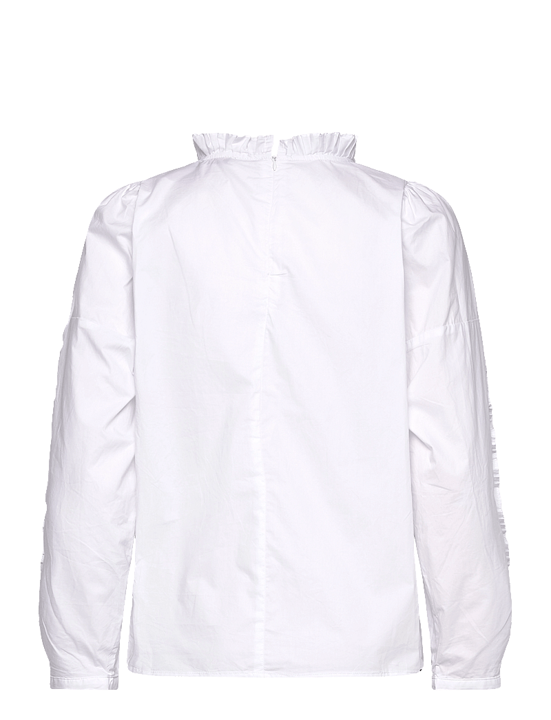 Coster Copenhagen - Shirt with ruffles - pikkade varrukatega pluusid - white - 1