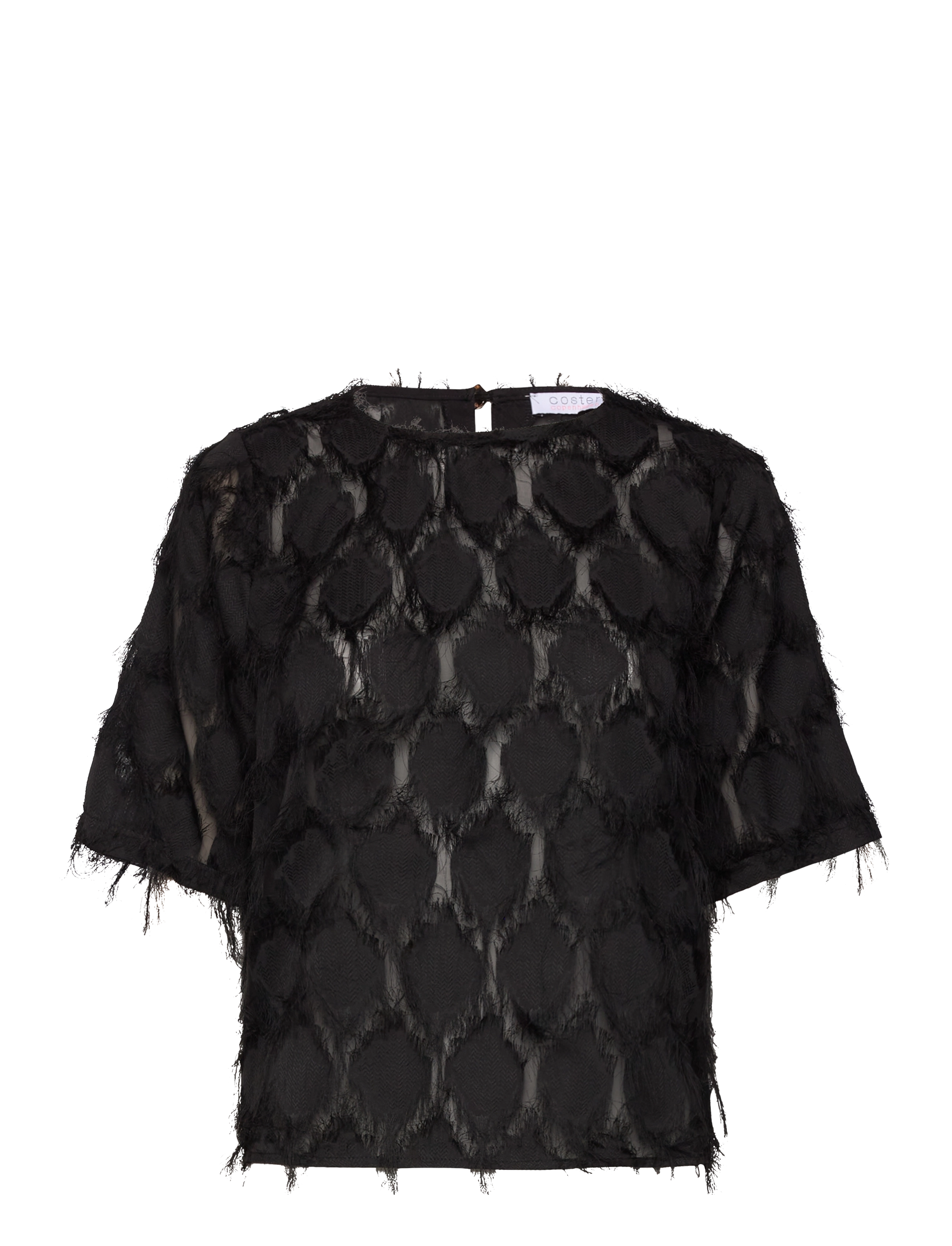 COSTER COPENHAGEN Oberteil In Fluffy Strickjacke Schwarz - 34 - Damen