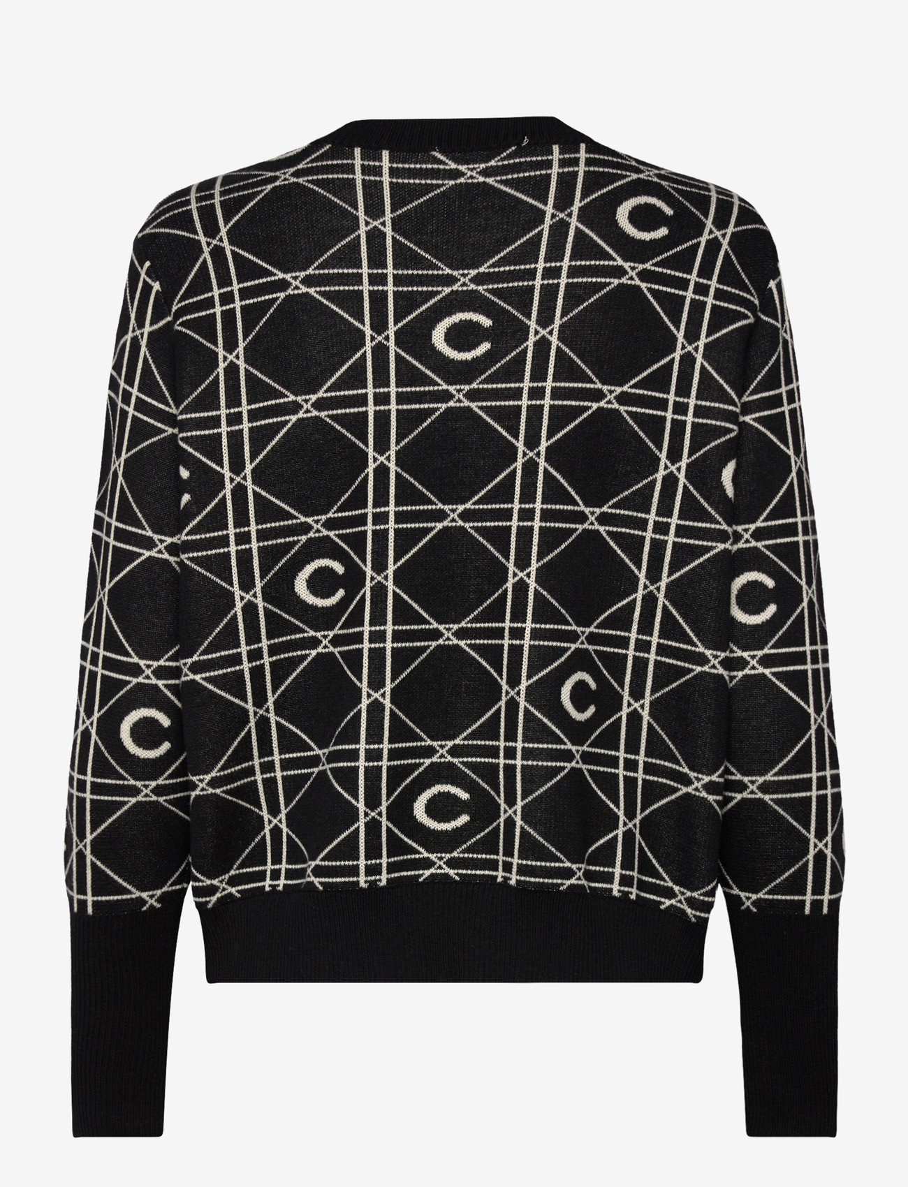 Coster Copenhagen - Seawool with logo - höstkläder - black/creme - 1