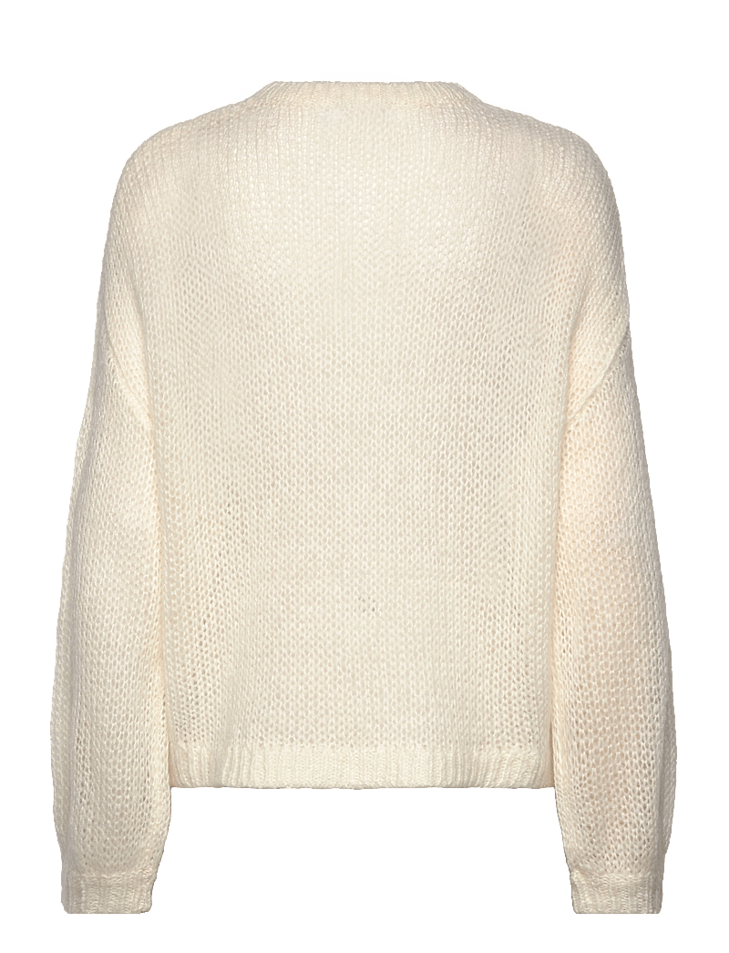 Coster Copenhagen - Knit with large emblem - neulepuserot - creme - 2
