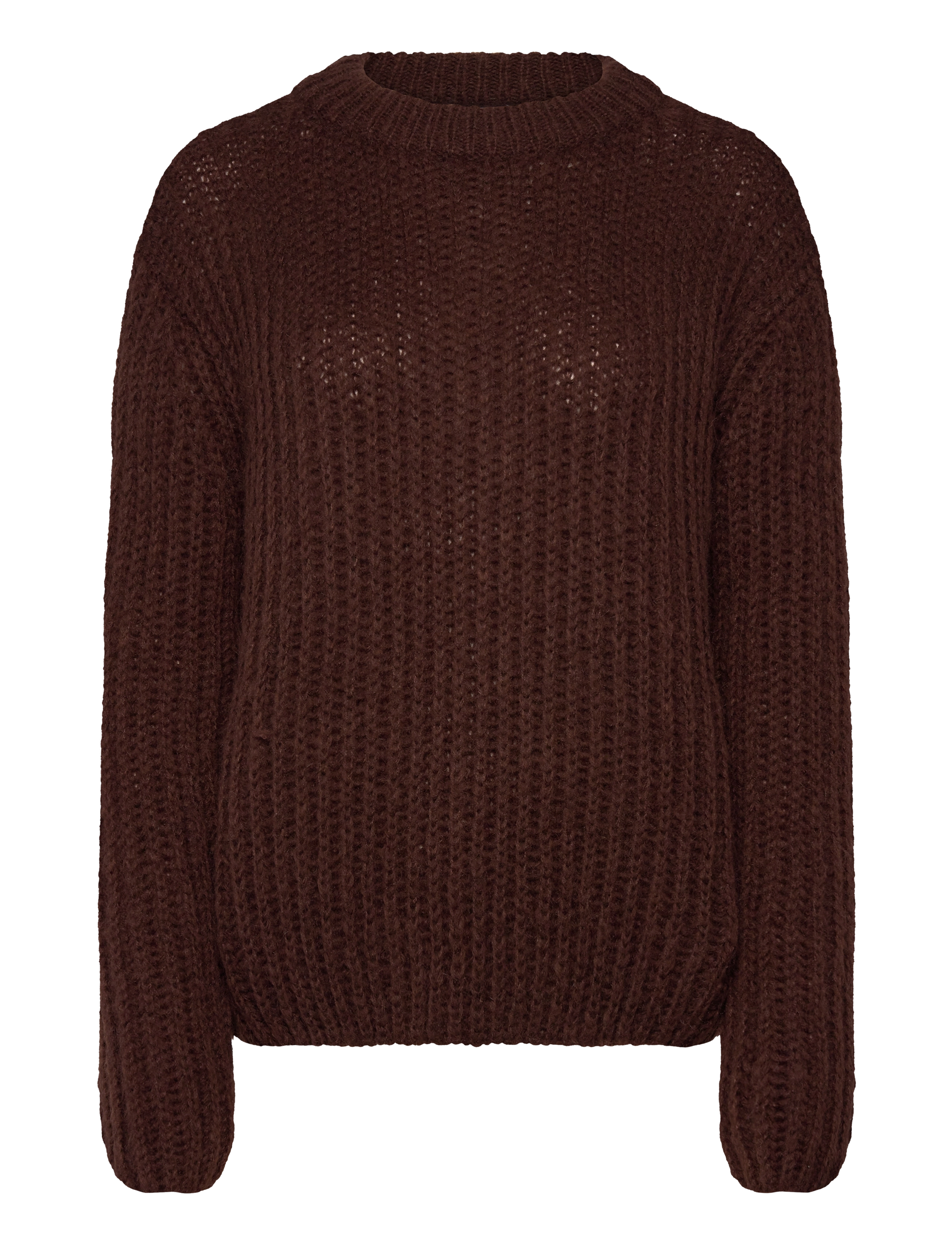 Chunky knit - DARK BROWN