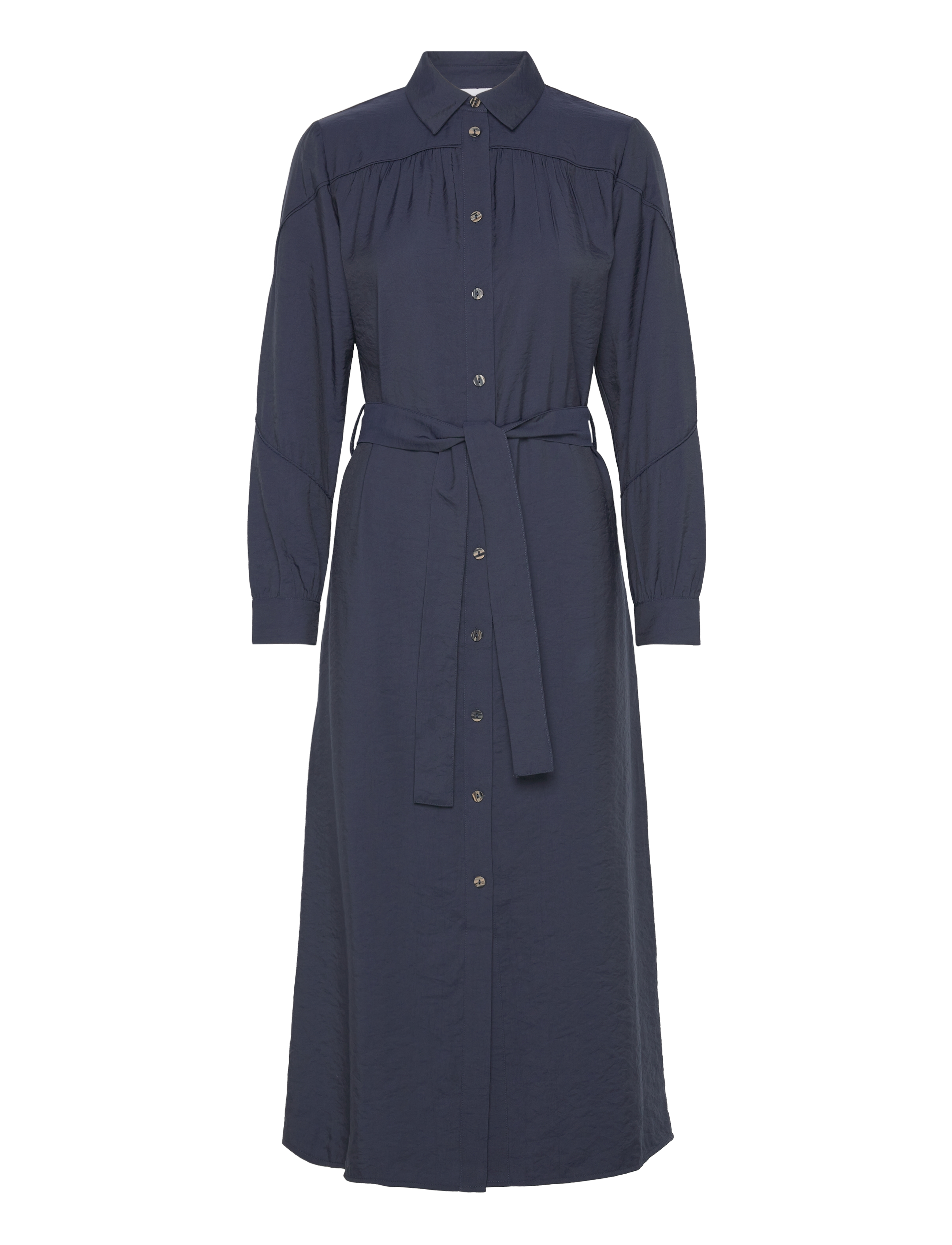 Coster Copenhagen Dress with belt - Kjoler - DARK BLUE / blue