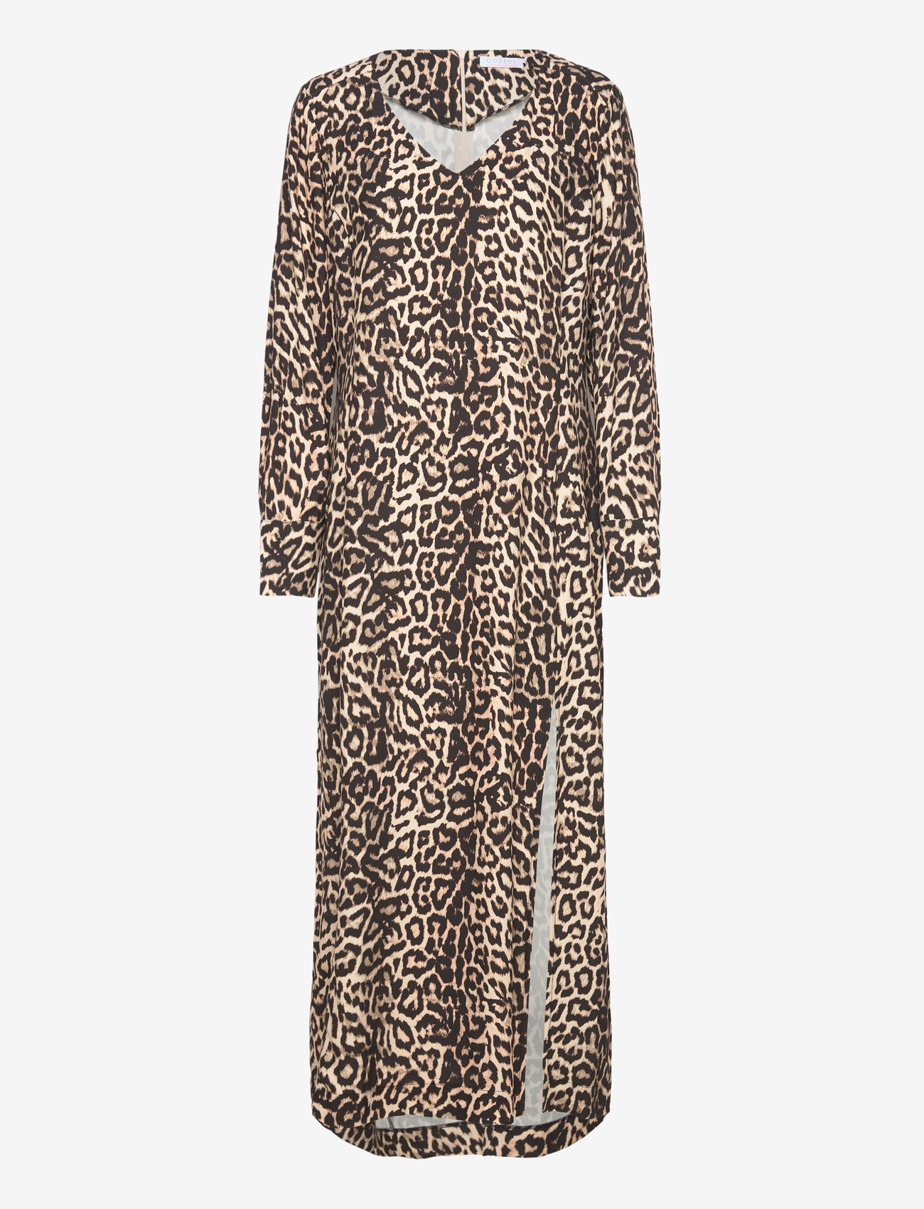Coster Copenhagen - Dress in leo print - midiklänningar - leo print - 0