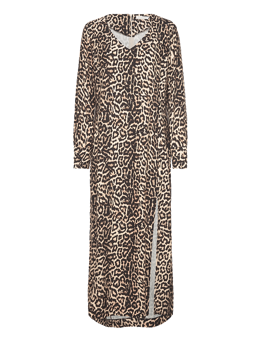 Coster Copenhagen - Dress in leo print - midi kleitas - leo print - 0