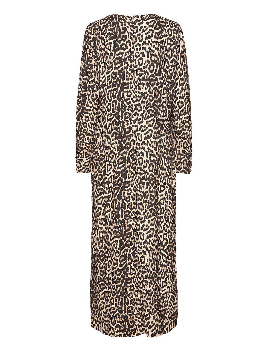 Coster Copenhagen - Dress in leo print - midi kleitas - leo print - 1