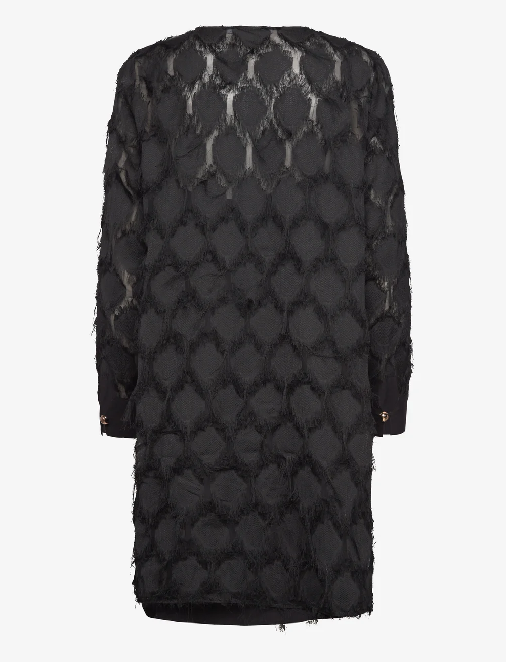 Coster Copenhagen - Dress in fluffy lace - pitskleidid - black - 2