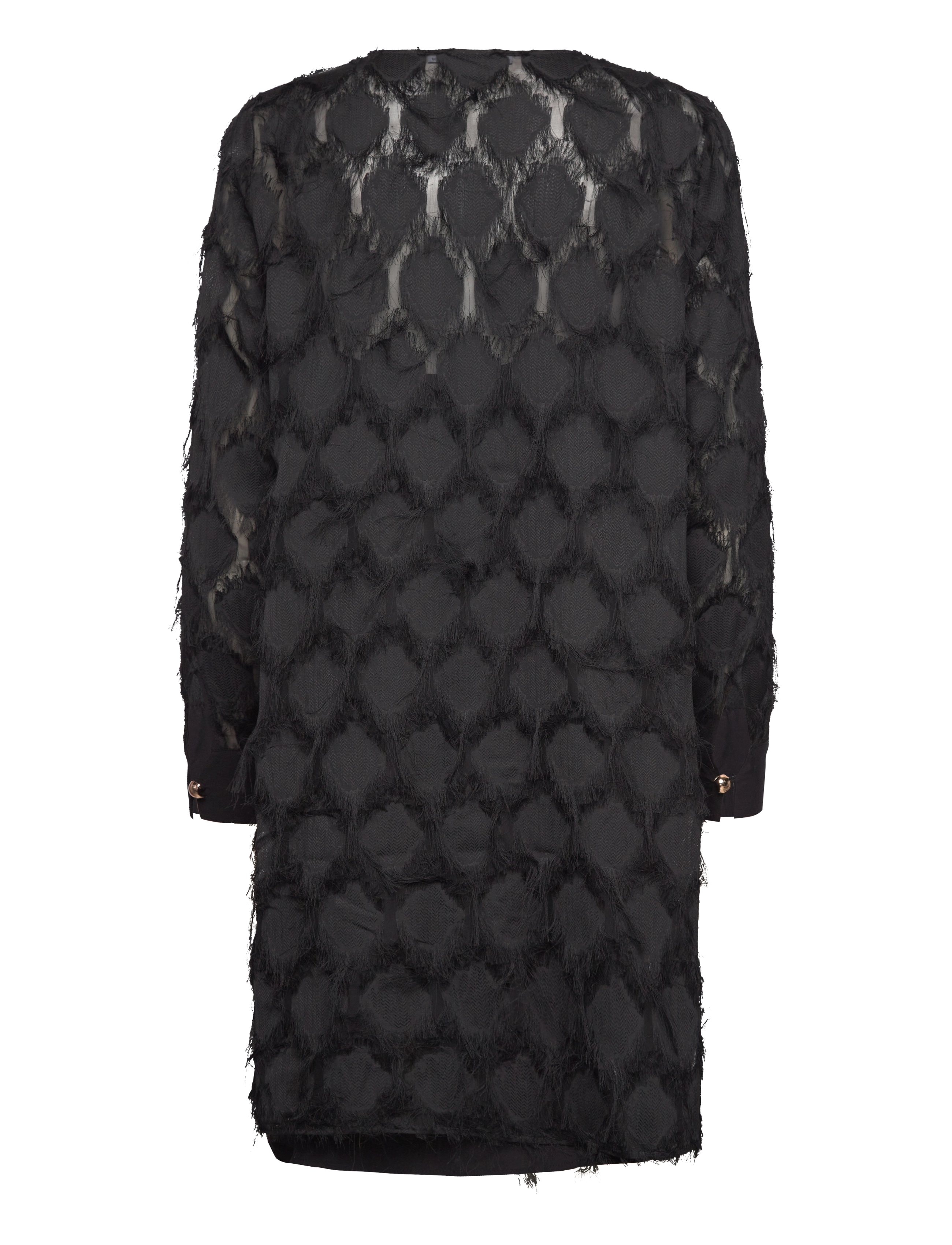 Coster Copenhagen - Dress in fluffy lace - blondekjoler - black - 2