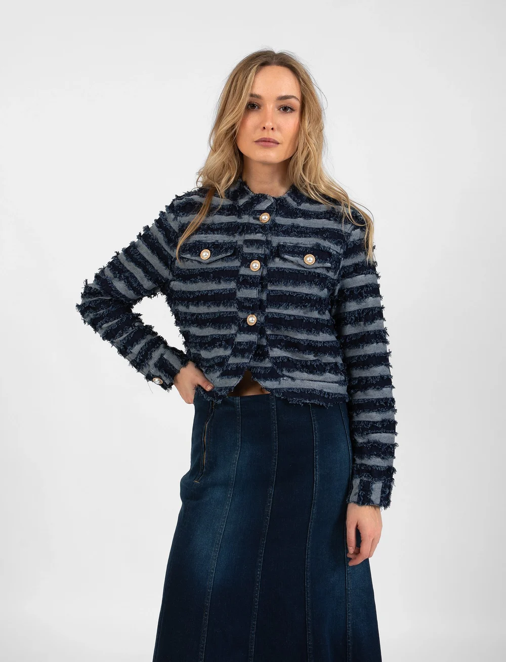 Coster Copenhagen - Denim jacket - herbstjacken - denim - 0