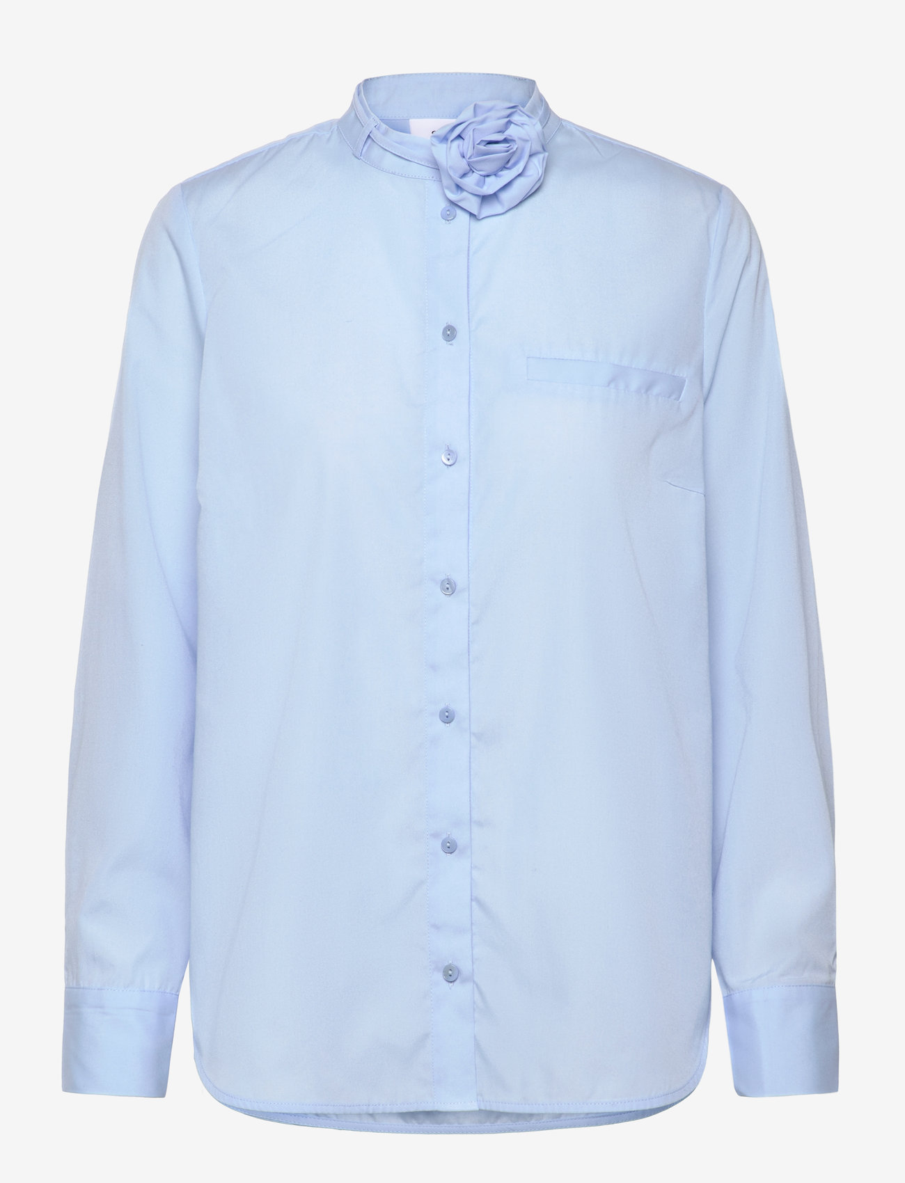 Coster Copenhagen - Shirt with rose necklace - langærmede skjorter - arctic blue - 1