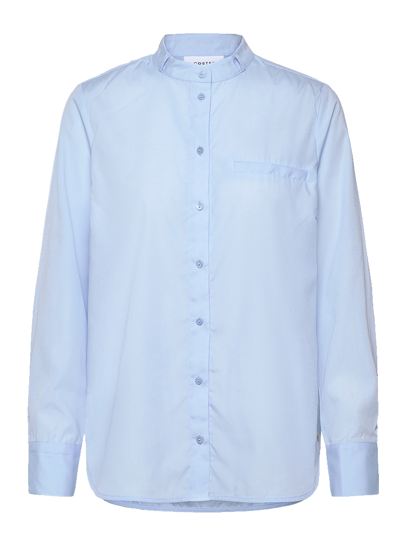 Coster Copenhagen - Shirt with rose necklace - langärmlige hemden - arctic blue - 2