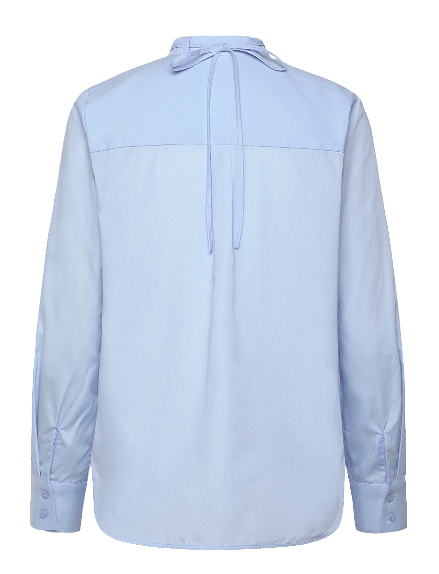 Coster Copenhagen - Shirt with rose necklace - langärmlige hemden - arctic blue - 3