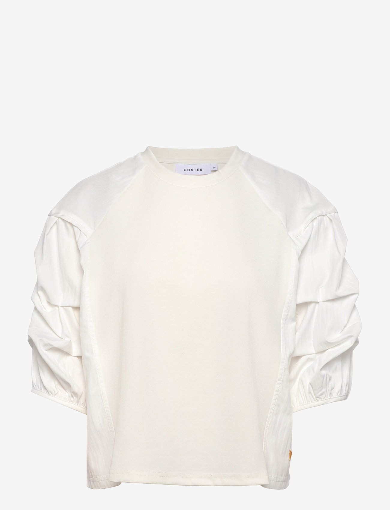 Coster Copenhagen - Blouse with puffy sleeves - off-white - 0