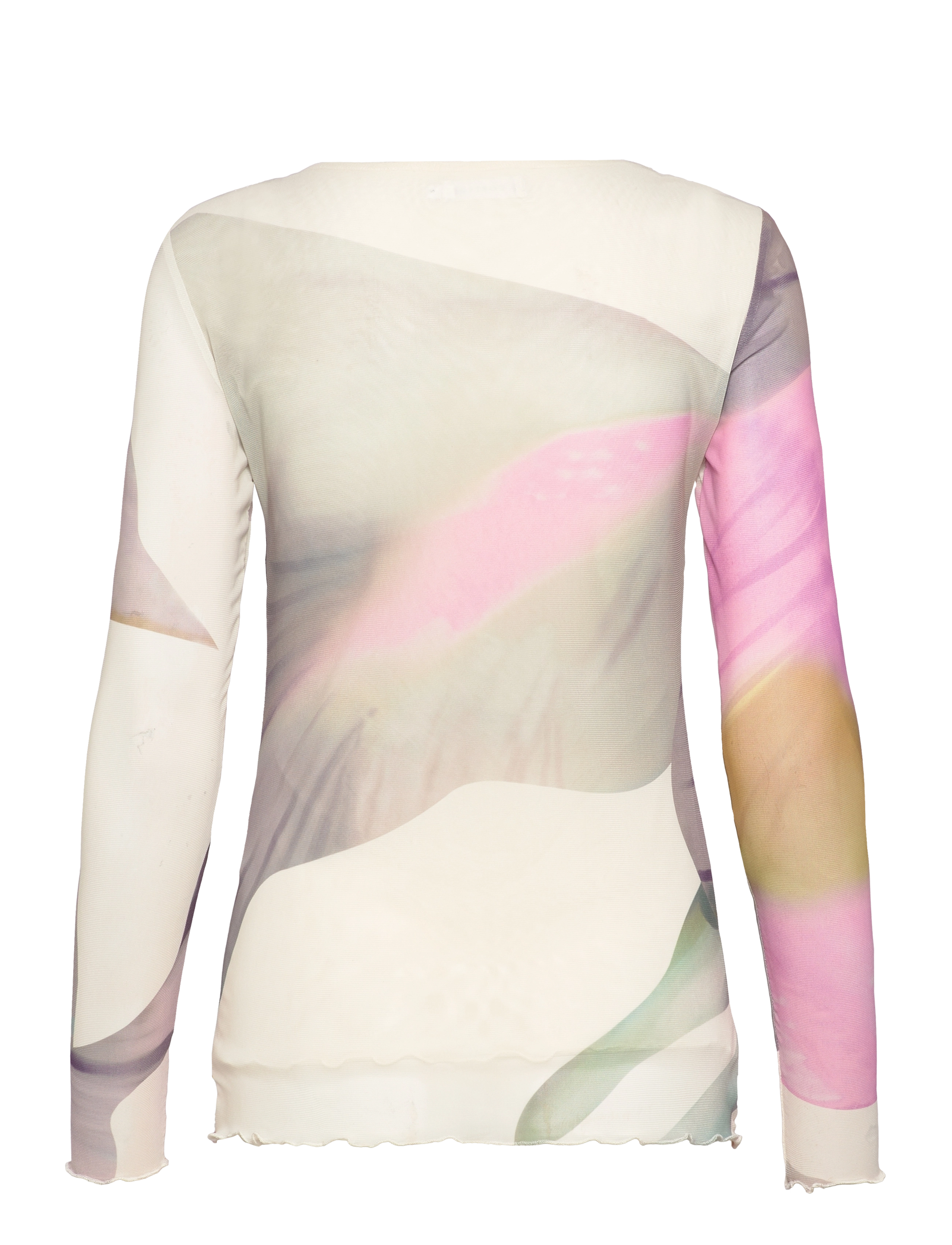 Coster Copenhagen - Mesh top in liqued flower print - langärmlige tops - liquid flower print - 2
