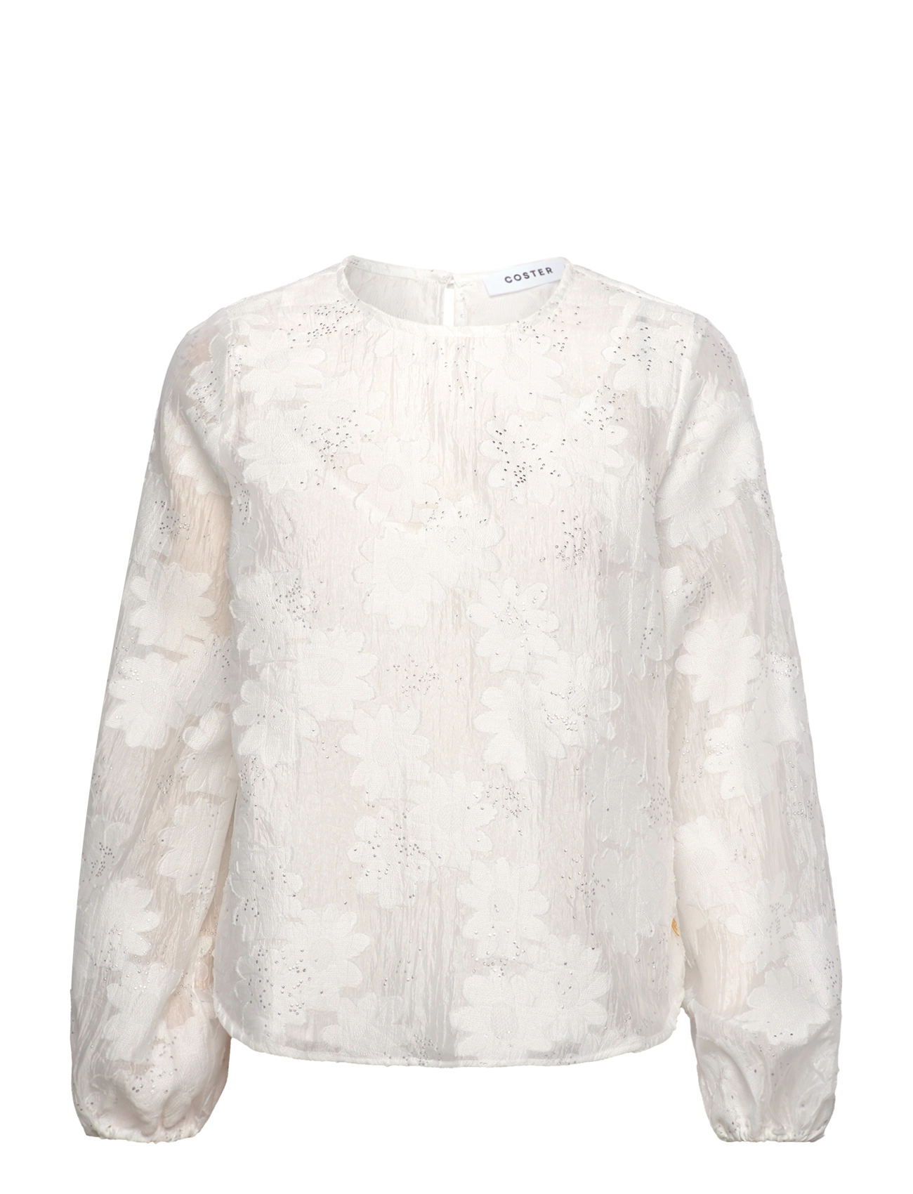 COSTER COPENHAGEN Bluse With Ballon Sleeves Weiß - 34 - Damen