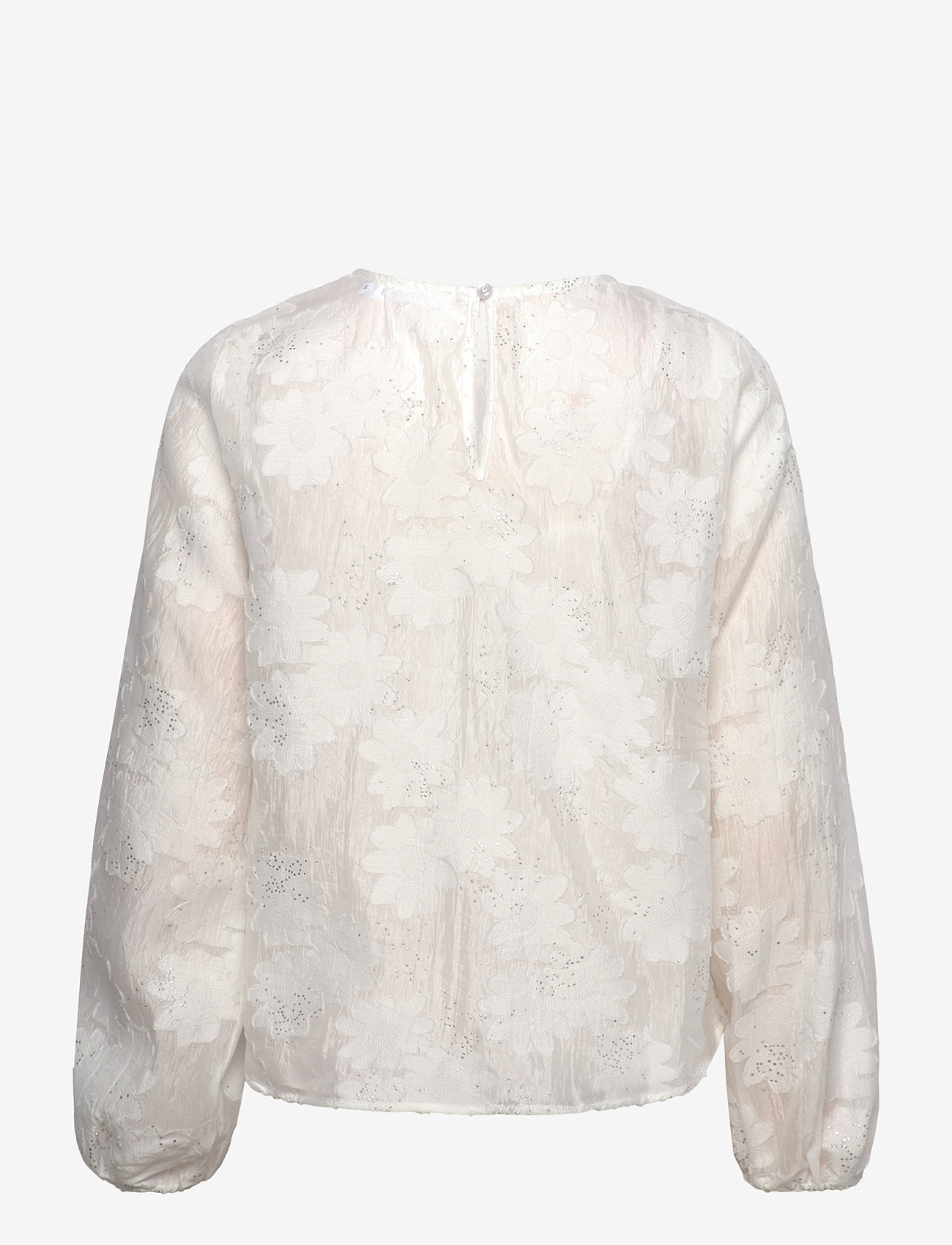 Coster Copenhagen - Blouse with ballon sleeves - long-sleeved blouses - white - 1