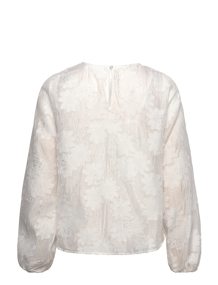 Coster Copenhagen - Blouse with ballon sleeves - langærmede bluser - white - 2