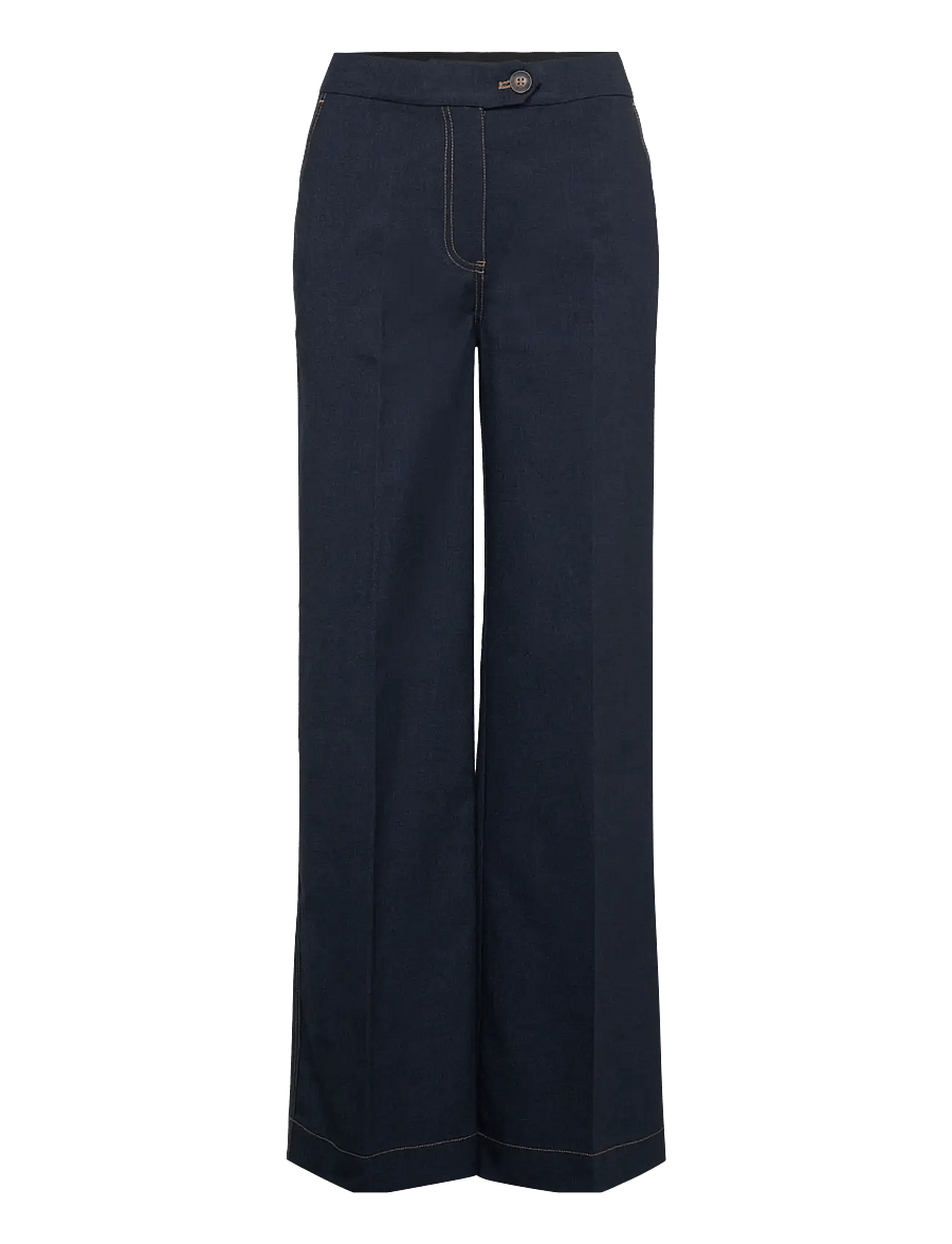 Coster Copenhagen - Petra pants with stitches - PETRA f - hosen mit weitem bein - night blue - 1