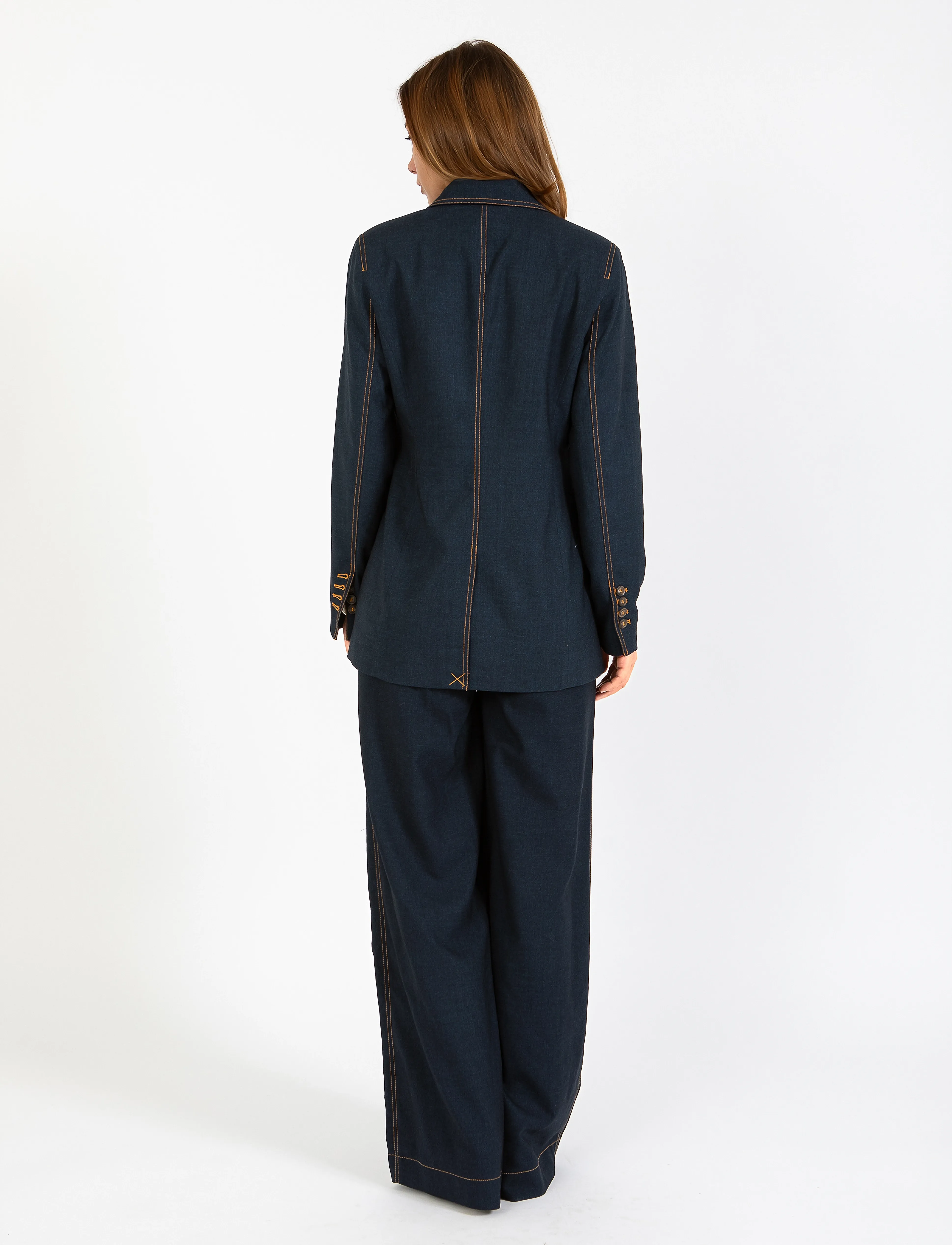 Coster Copenhagen Petra Pants With Stitches Petra F kostymbyxor dam – bild 2