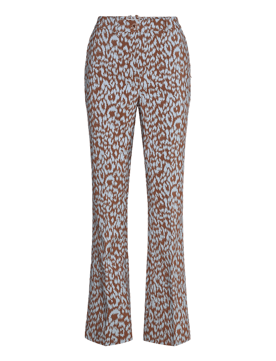 Coster Copenhagen - Leo pants - LUCIA fit - pantalons évasés - ice leo jaquard - 1