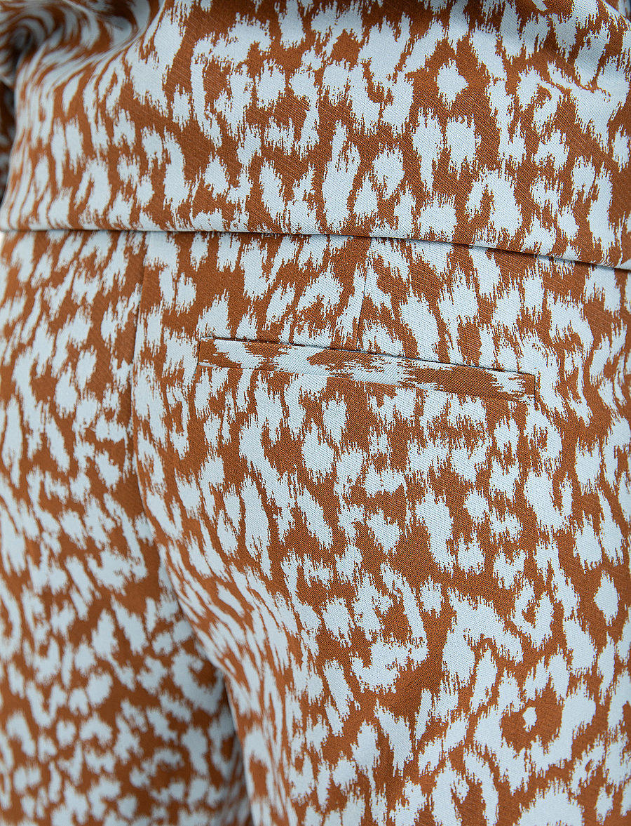 Coster Copenhagen - Leo pants - LUCIA fit - pantalons évasés - ice leo jaquard - 3