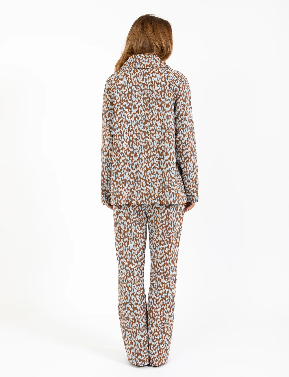 Coster Copenhagen - Leo pants - LUCIA fit - alt laiad püksid - ice leo jaquard - 5