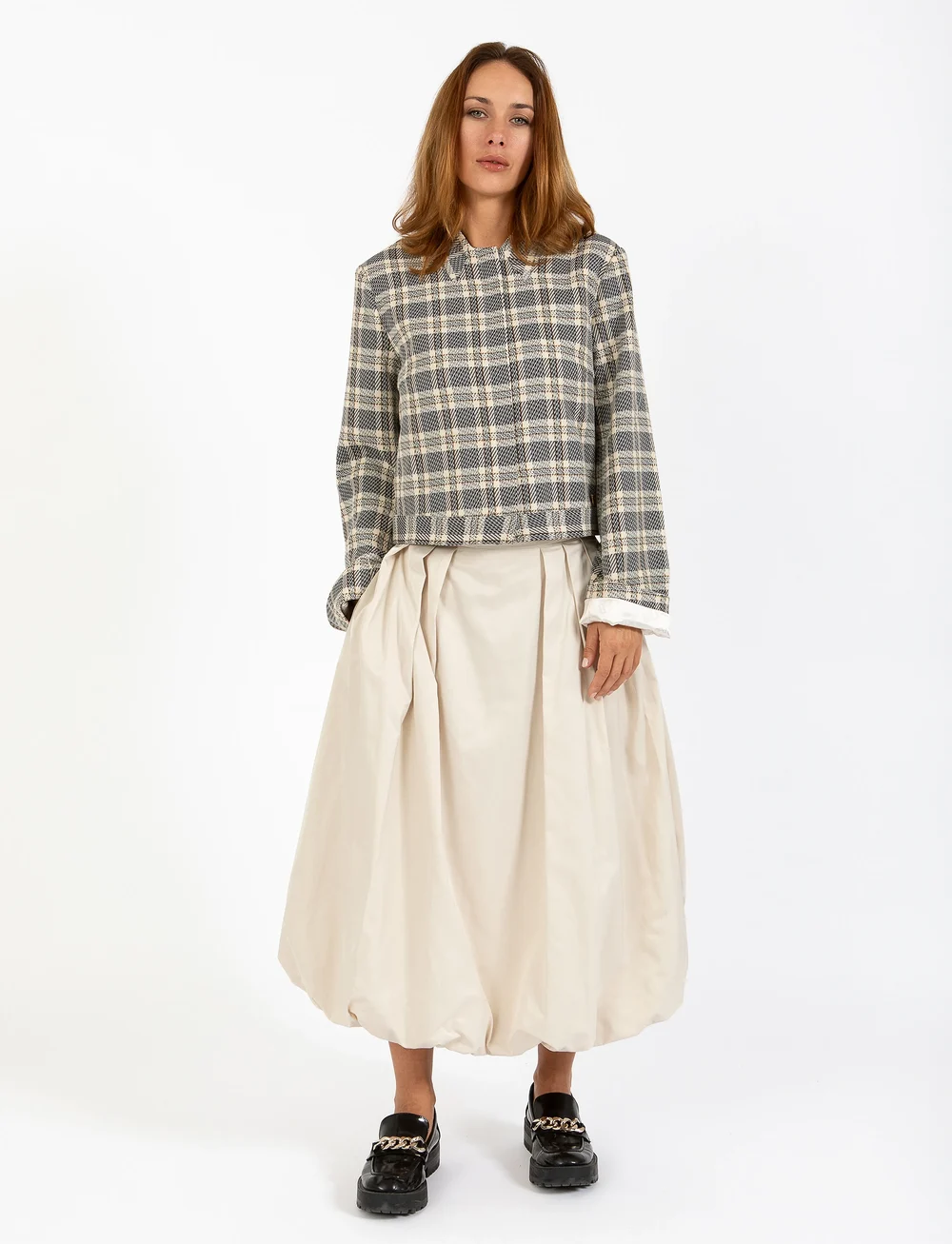 Coster Copenhagen - Ballon skirt - midi nederdele - desert sand - 0