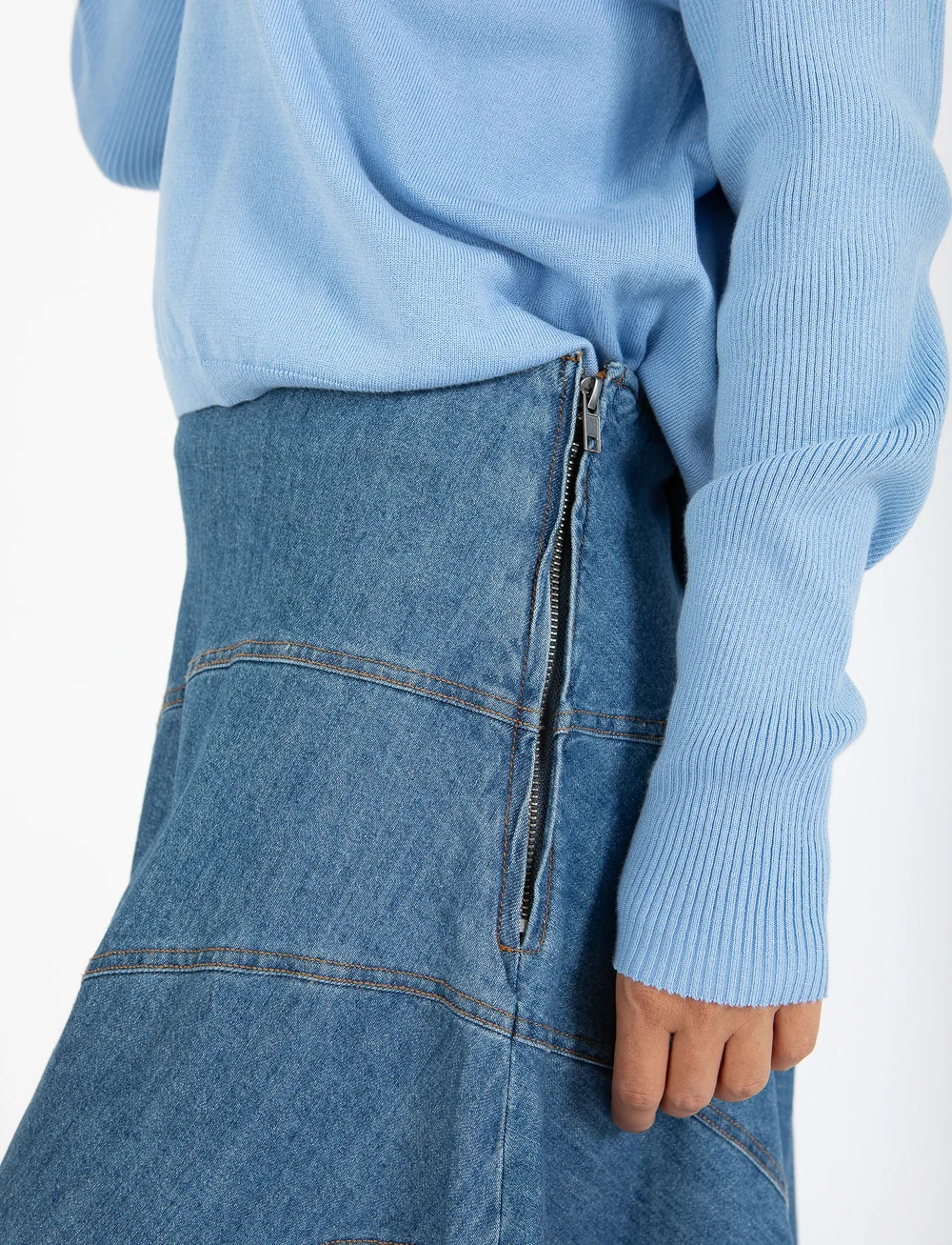 Coster Copenhagen - Denim skirt - denim skirts - denim blue - 5