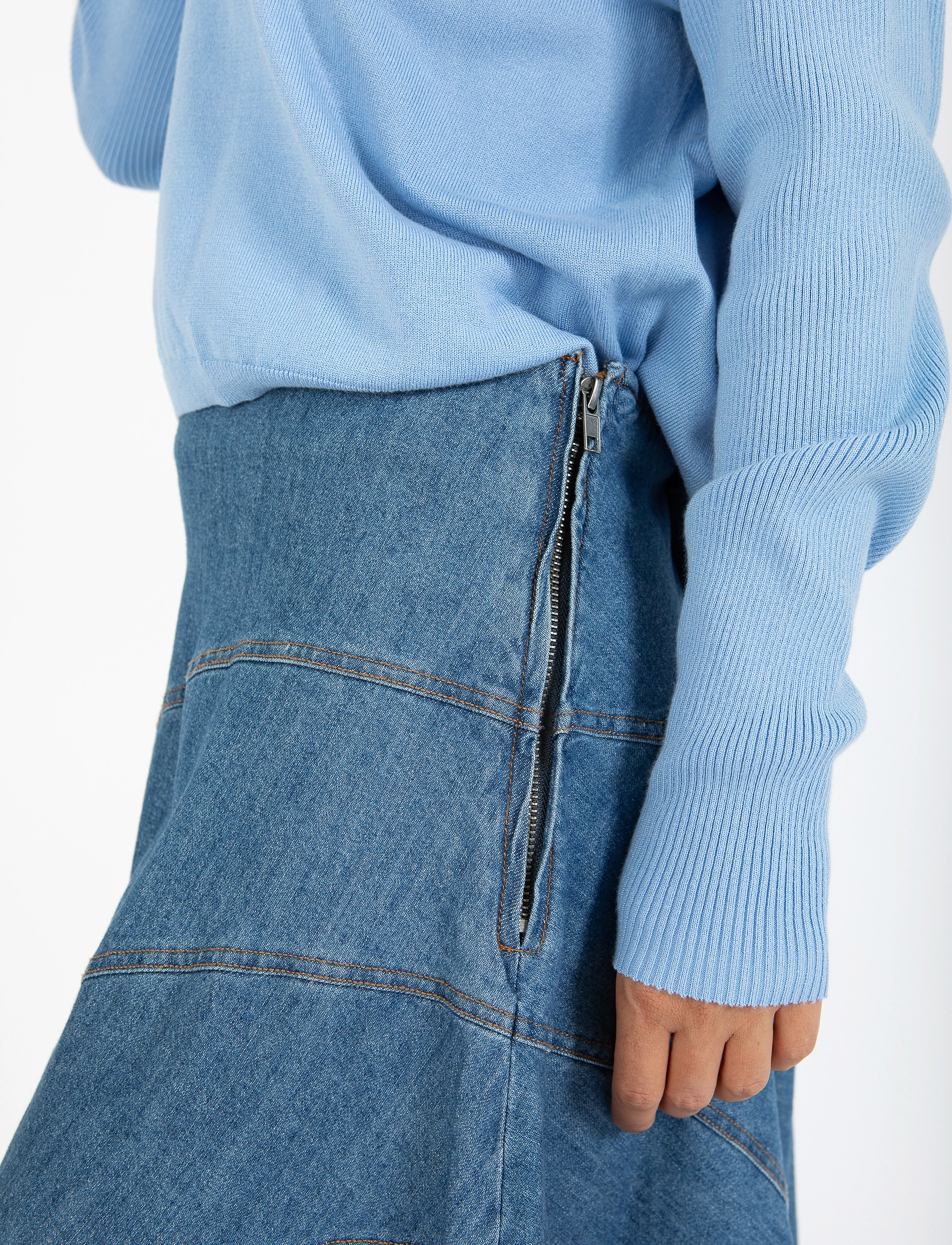 Coster Copenhagen - Denim skirt - spódnice dżinsowe - denim blue - 5