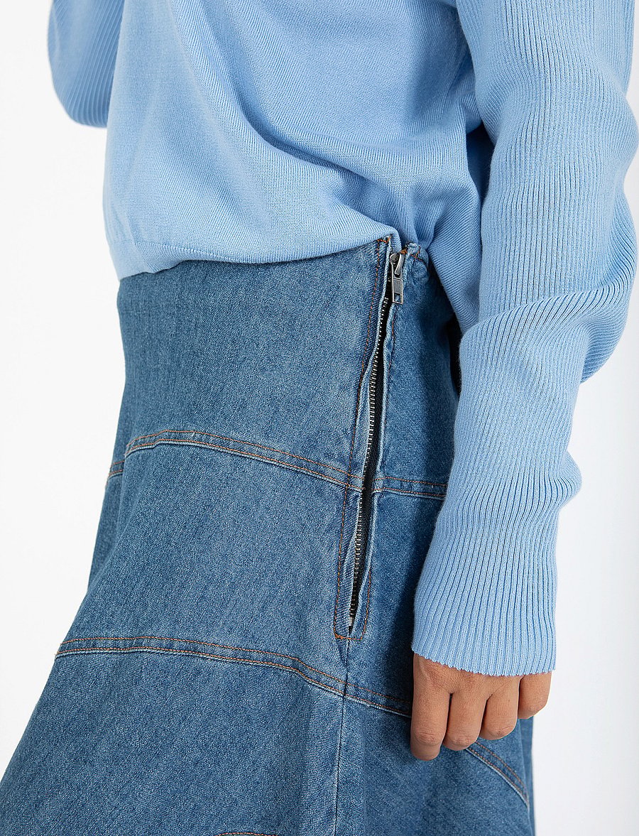 Coster Copenhagen - Denim skirt - spódnice dżinsowe - denim blue - 5